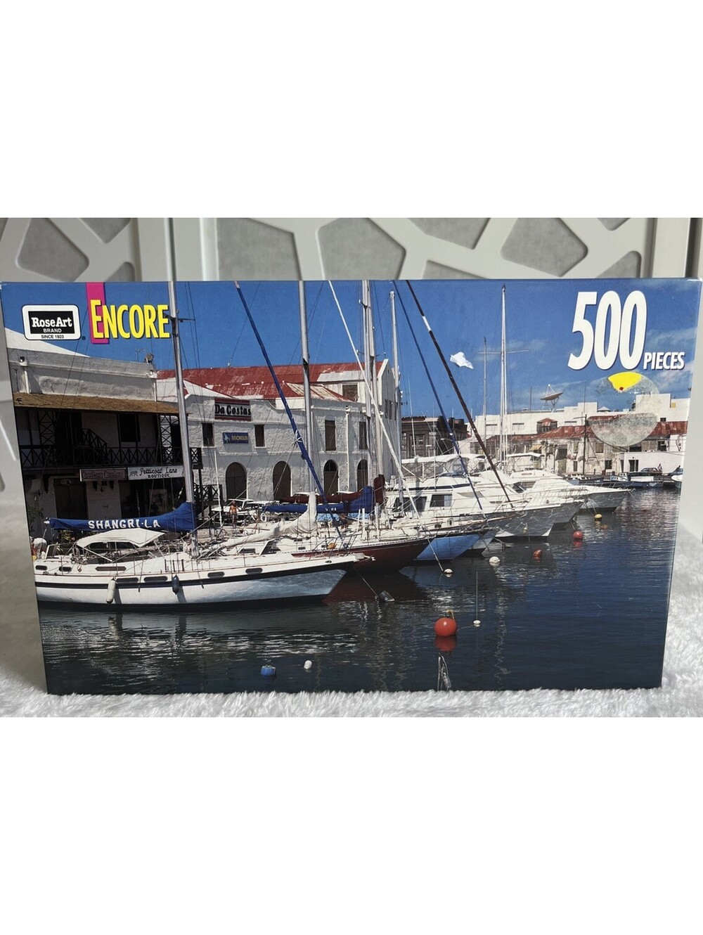 ROSEART ENCORE Harbor Sailboats 500 Piece Jigsaw Puzzle Conplete